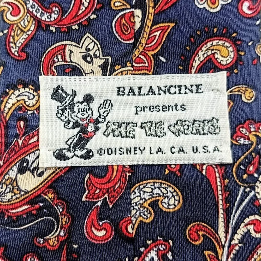Vintage Balancine Disney Silk Tie